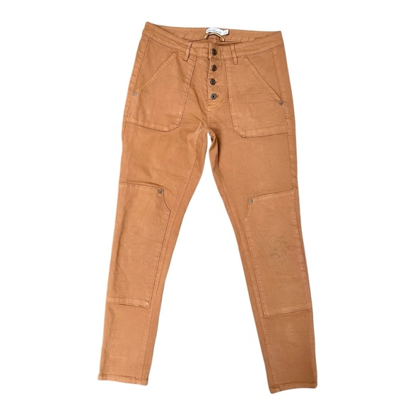 L.L. Bean Signature Slim Utility Pants Double Knee Utility Style Women's Size 8 - Picture 1 of 8